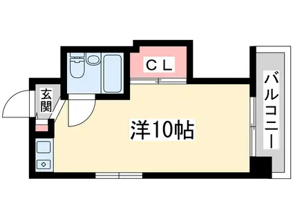 シティメゾン天満(ワンルーム/6階)の間取り写真