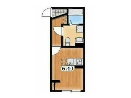 AMBITION備後西(ワンルーム/2階)の間取り写真