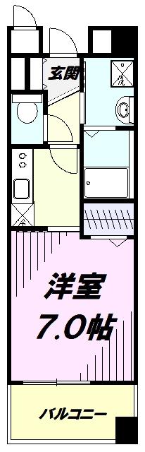 センチュリー善(ワンルーム/4階)の間取り写真