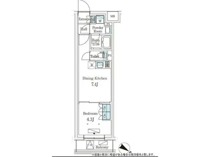 参宮橋ビューアパートメント(1DK/2階)の間取り写真