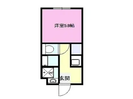 ラ・プリメール田原(1K/3階)の間取り写真