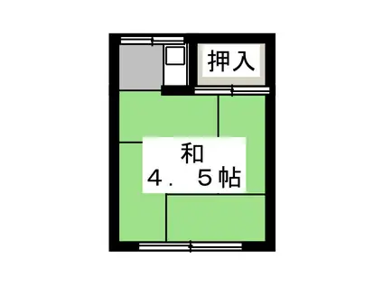 坂上アパート(ワンルーム/1階)の間取り写真