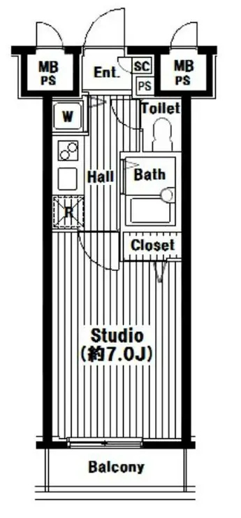 グランド・ガーラ芝公園 2階階 間取り