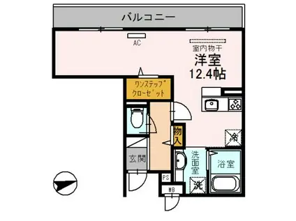 エトワール(ワンルーム/3階)の間取り写真