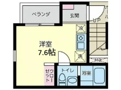 REAL森下(ワンルーム/5階)の間取り写真