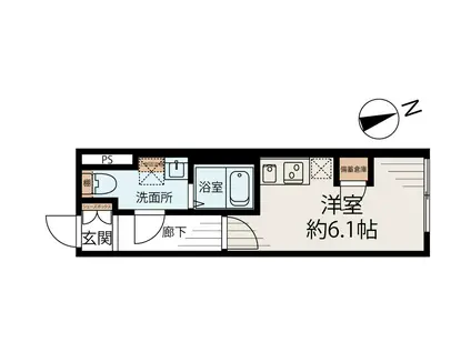 アルファ早宮(ワンルーム/3階)の間取り写真