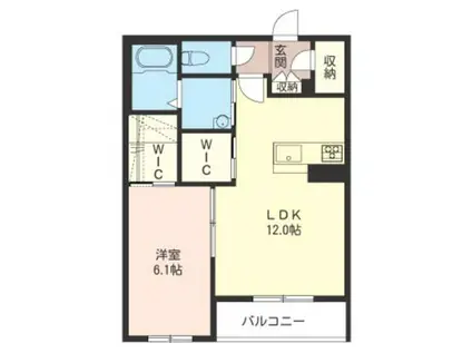 ETNA(1LDK/3階)の間取り写真