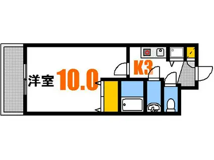 センチュリー東蟹屋(1K/5階)の間取り写真