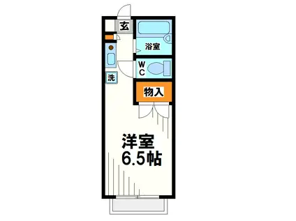 SUWA(ワンルーム/1階)の間取り写真