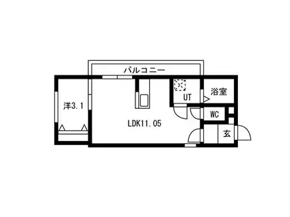 AGRI FOGLIO(1LDK/3階)の間取り写真