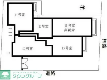 リュエル ラ ビュイ 自由が丘(1LDK/2階)の間取り写真