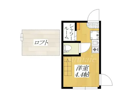 ソレイユ北赤羽(ワンルーム/1階)の間取り写真
