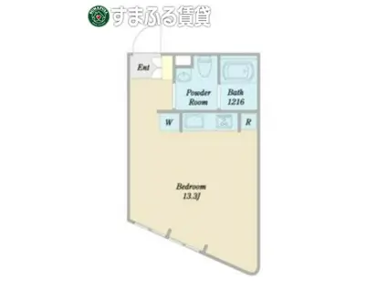 COZY岡崎柱町(ワンルーム/4階)の間取り写真