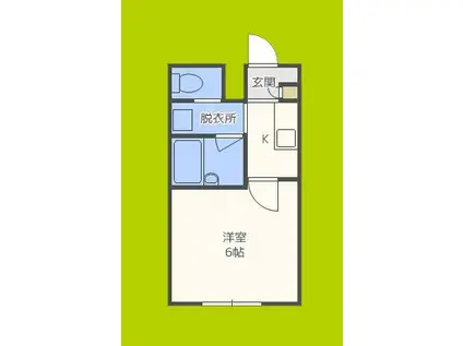 ウェルジ―74(1K/1階)の間取り写真