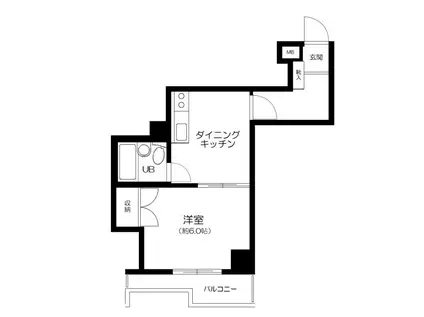 シヤトレー笹塚(1DK/3階)の間取り写真