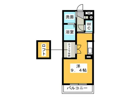 ライフコート久居野村(ワンルーム/3階)の間取り写真