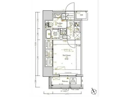 LOG駒込(1K/7階)の間取り写真
