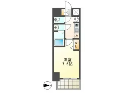 SHOKEN RESIDENCE名古屋(1K/10階)の間取り写真