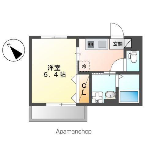 A.C.GRANDAGE(1K/3階)の間取り写真
