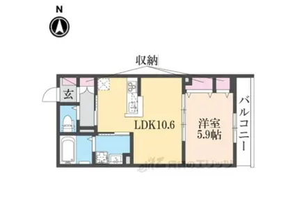 LATORRANCE2(1LDK/2階)の間取り写真