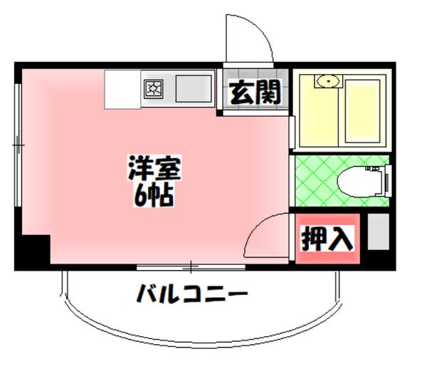有馬パレス千林(ワンルーム/3階)の間取り写真