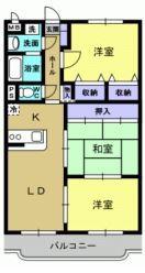 エスペランス(3LDK/3階)の間取り写真