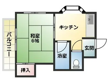 豊マンションパート3(1K/3階)の間取り写真