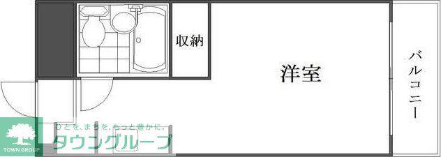 スカイコート日吉第3(ワンルーム/4階)の間取り写真
