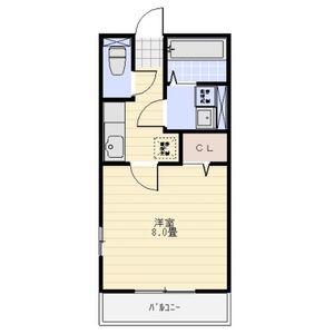 GRACIA(1K/1階)の間取り写真