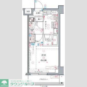 クレヴィスタ柴又(1K/4階)の間取り写真