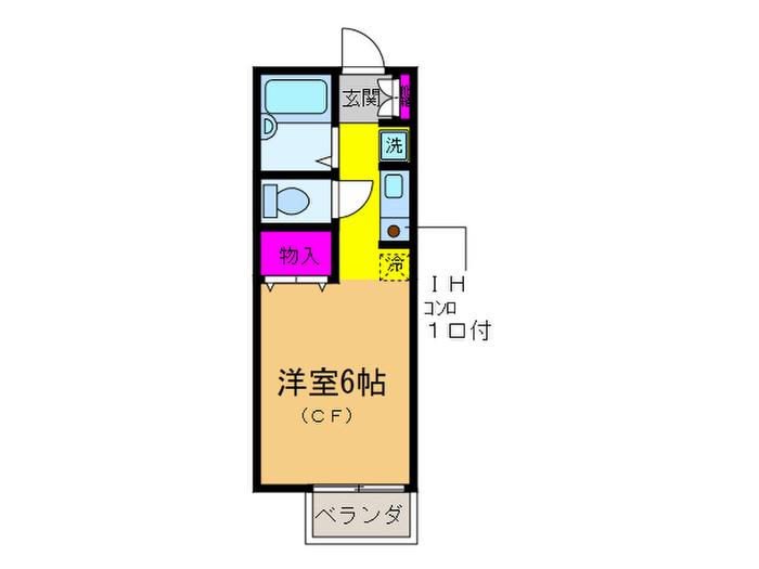 ステイハウス(ワンルーム/1階)の間取り写真