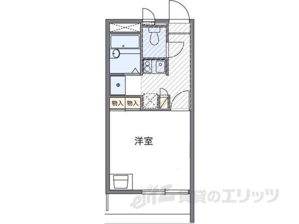 リベラル南彦根(1K/1階)の間取り写真