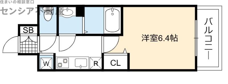 レオンコンフォート京橋(1K/7階)の間取り写真