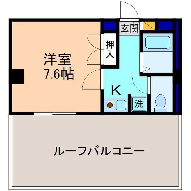 アベニューヒルズK(1K/4階)の間取り写真