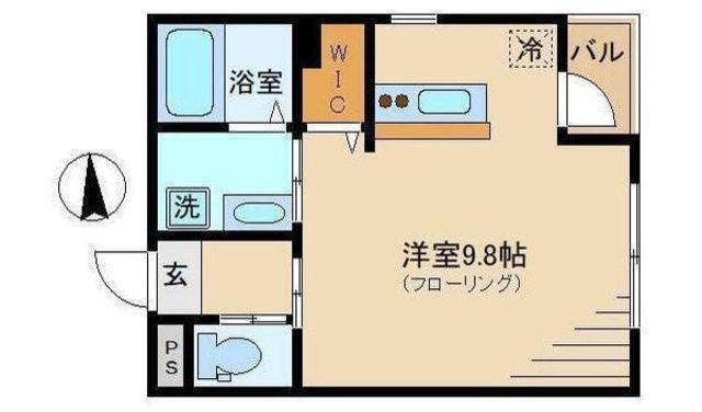 ミラージュ中野(ワンルーム/1階)の間取り写真