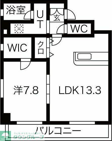 ラプーリア御器所(1LDK/3階)の間取り写真