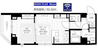 ステージファースト仲御徒町(1DK/6階)の間取り写真