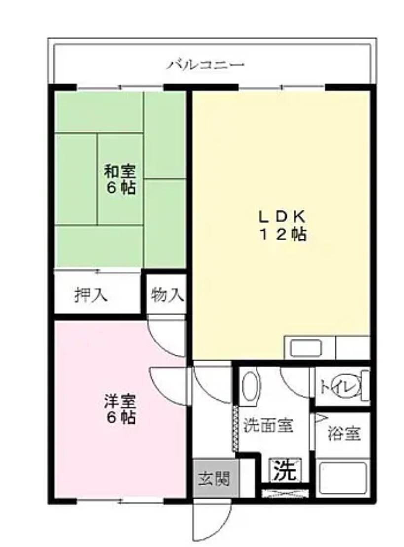 パストラルコート(2LDK/1階)の間取り写真