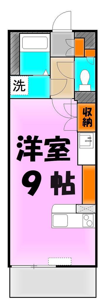 セレッソサード(ワンルーム/1階)の間取り写真