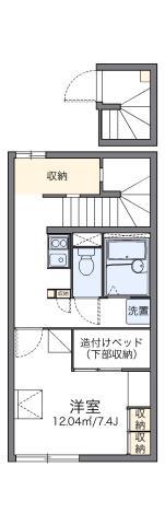 レオパレス大宮(1K/2階)の間取り写真