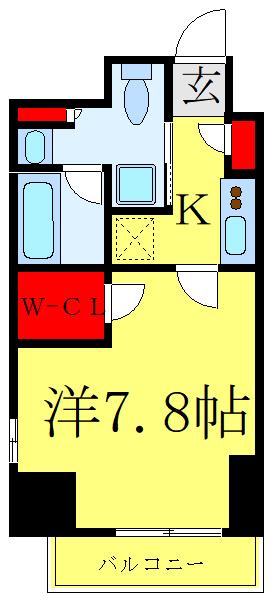 アーバンパーク西巣鴨イースト(1K/5階)の間取り写真