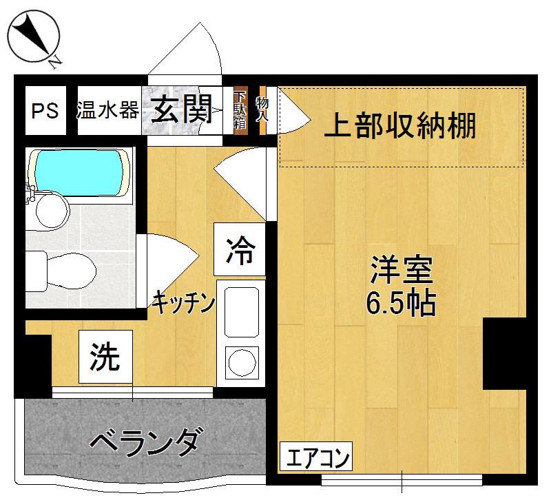 テルセス タマ(1K/1階)の間取り写真