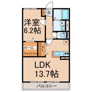 千歳第5(1LDK/1階)の間取り写真