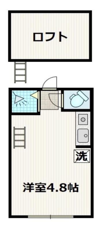 アーバンプレイス新宿戸山A(ワンルーム/2階)の間取り写真
