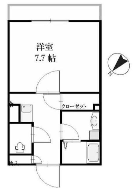 セレッソ五香(1K/2階)の間取り写真