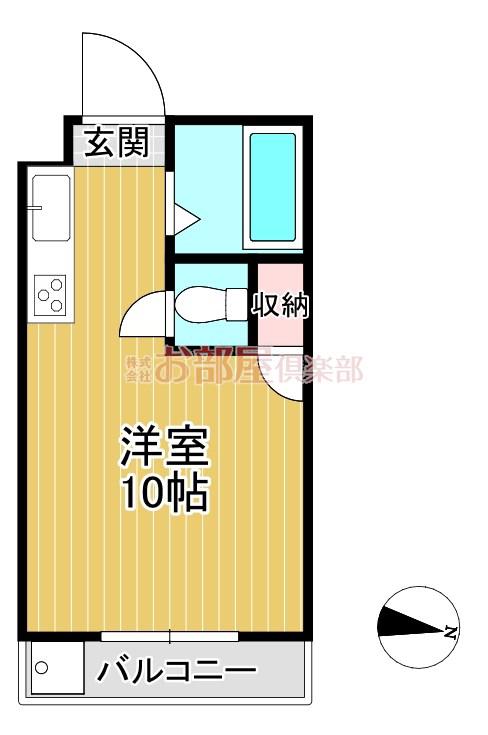 プライマリー久留米大東(ワンルーム/3階)の間取り写真