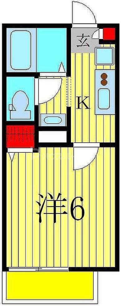 KRASUCO柏(1K/2階)の間取り写真