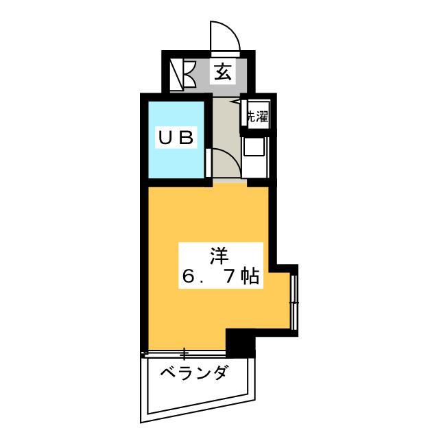 クリオ六浦壱番館(ワンルーム/4階)の間取り写真