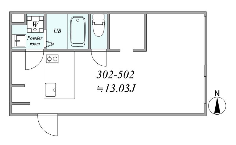 TRIAS171(1LDK/4階)の間取り写真