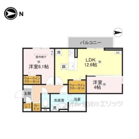 グラン ソフィア(2LDK/1階)の間取り写真